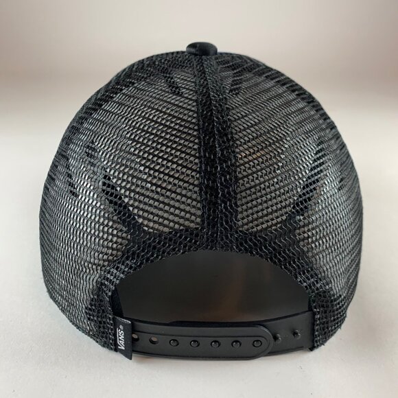 Vans Off The Wall Mens Blue Black Snapback Trucker Hat - Picture 3 of 5